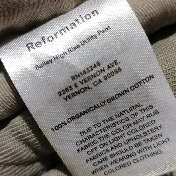Reformation Bailey High Rise Utility Pant - Picture 8 of 8